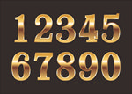 金色数字