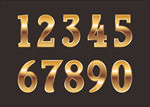 金色数字