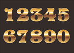 金色数字