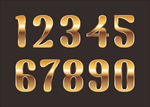 金色数字