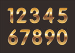 金色数字