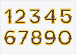金色数字