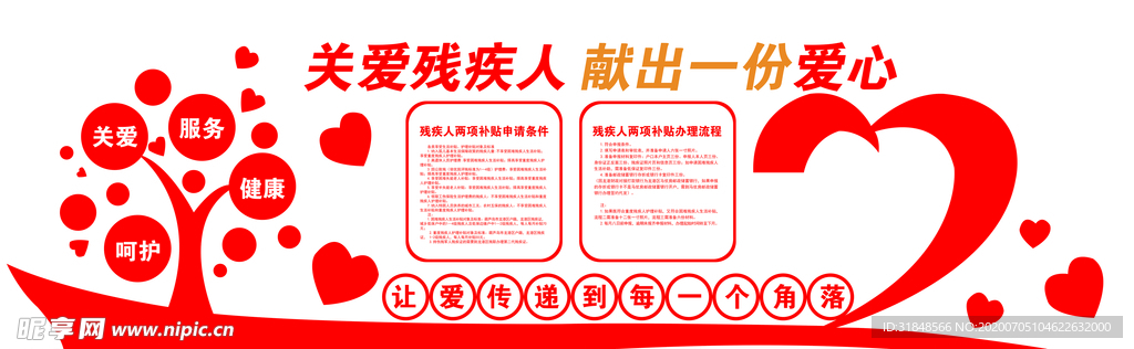 关爱残疾人文化墙