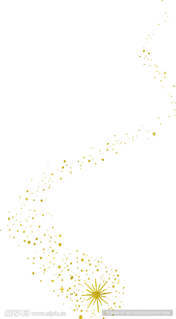 金色流星素材