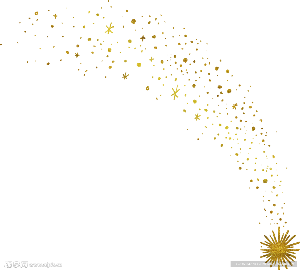 金色流星素材