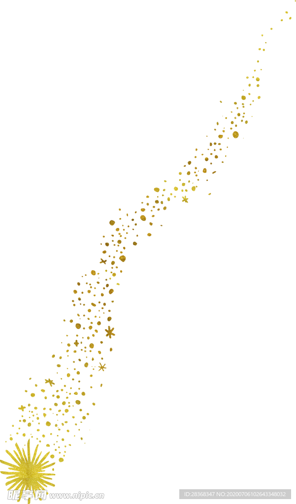 金色流星素材