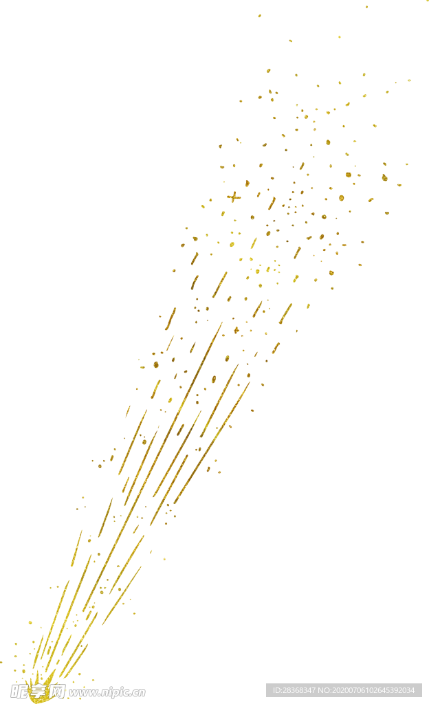 金色流星素材