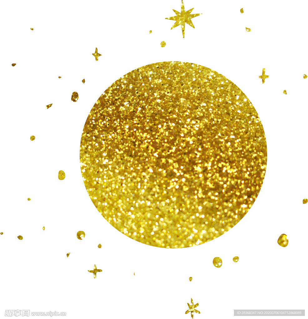 金色月亮星星