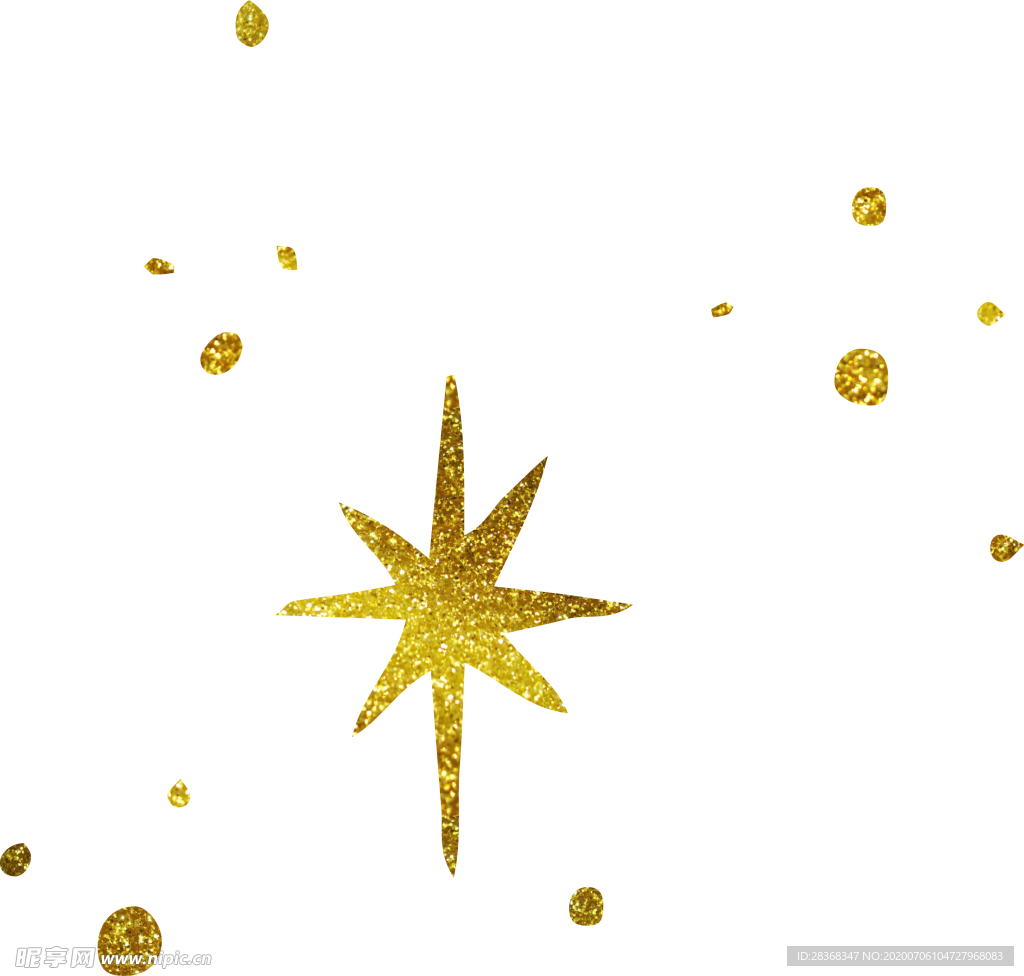 金色月亮星星