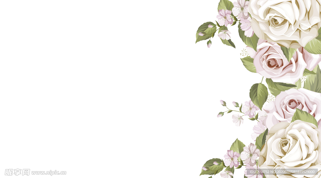 美丽鲜花海报