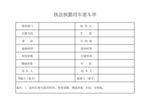 执法执勤用车派车单