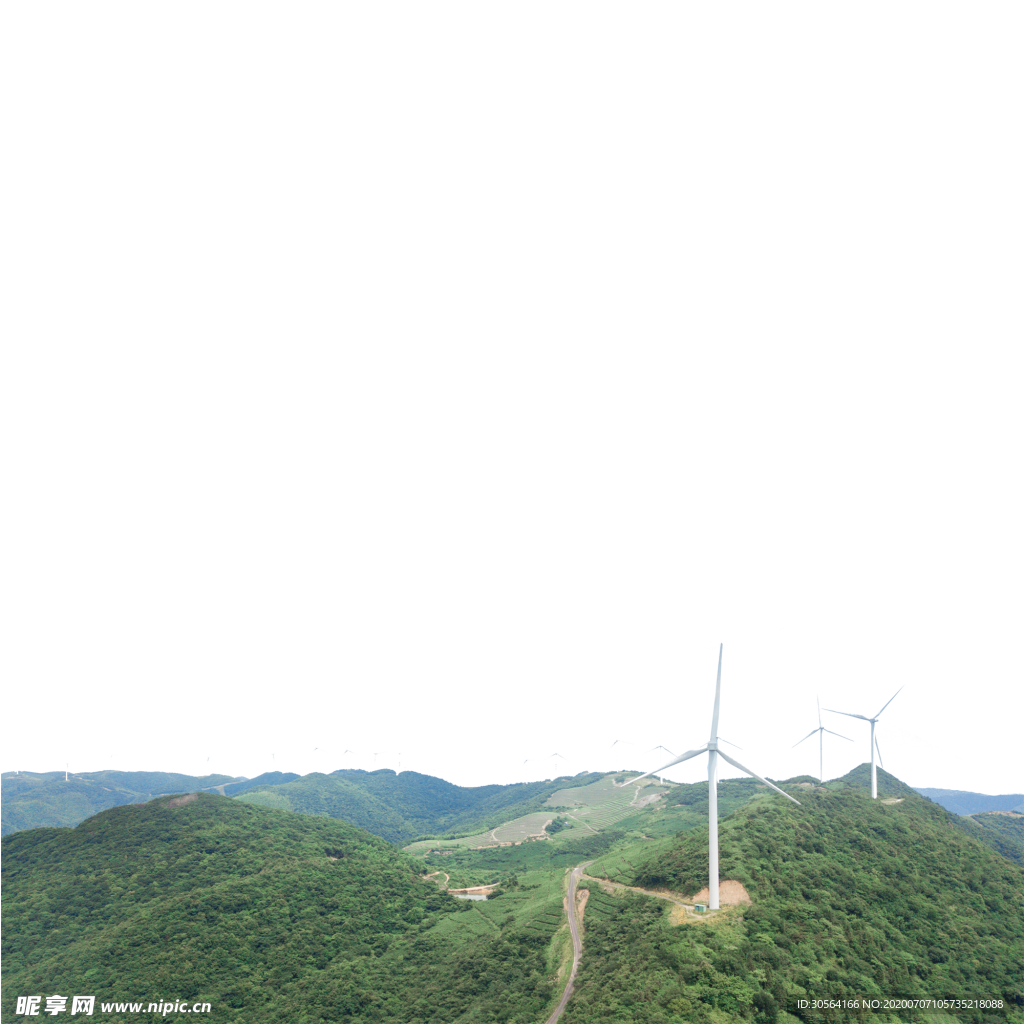 山脉绿色空旷清新海报素材