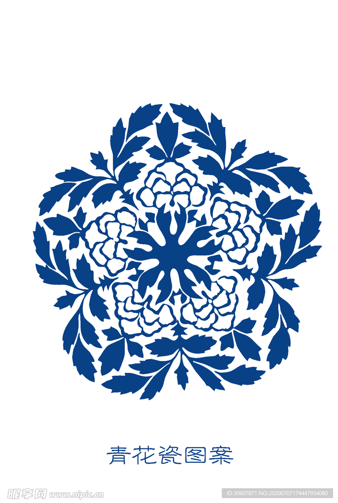 青花纹理