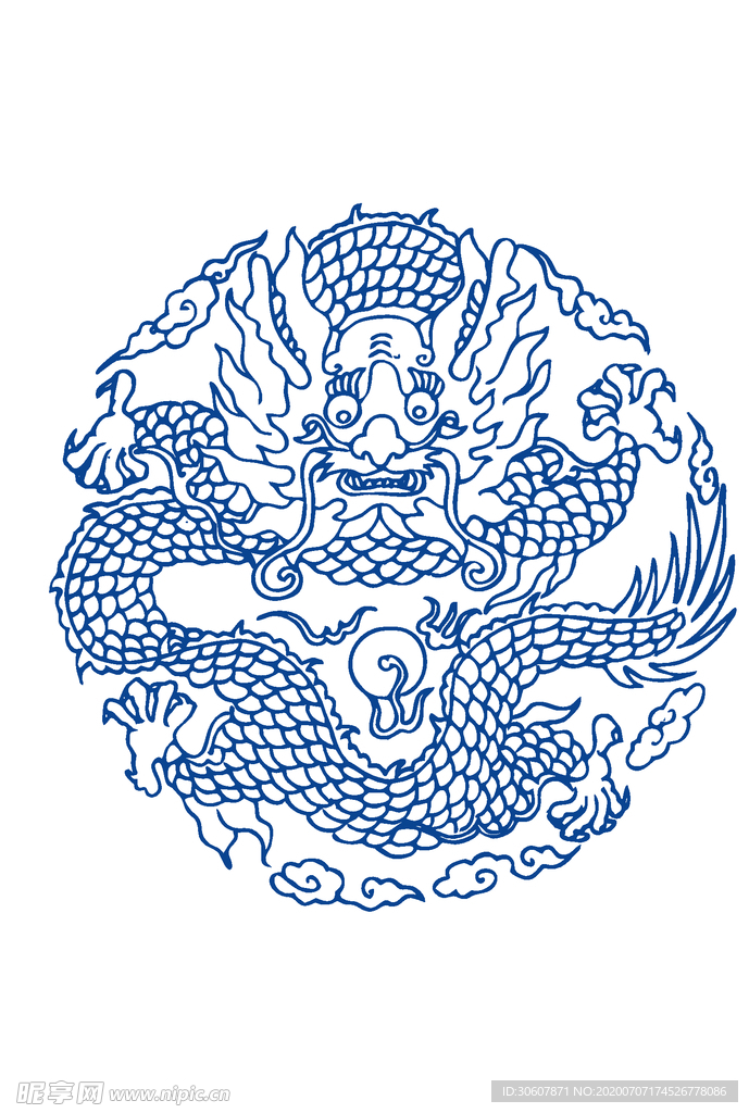 青花纹理