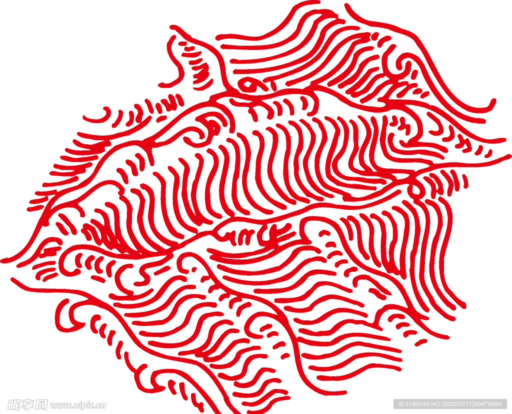 矢量浪花