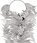 矢量浪花