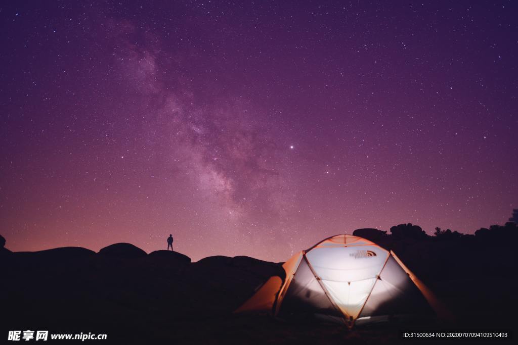 粉色星空