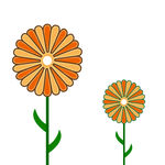 卡通花