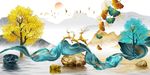轻奢鹿山水