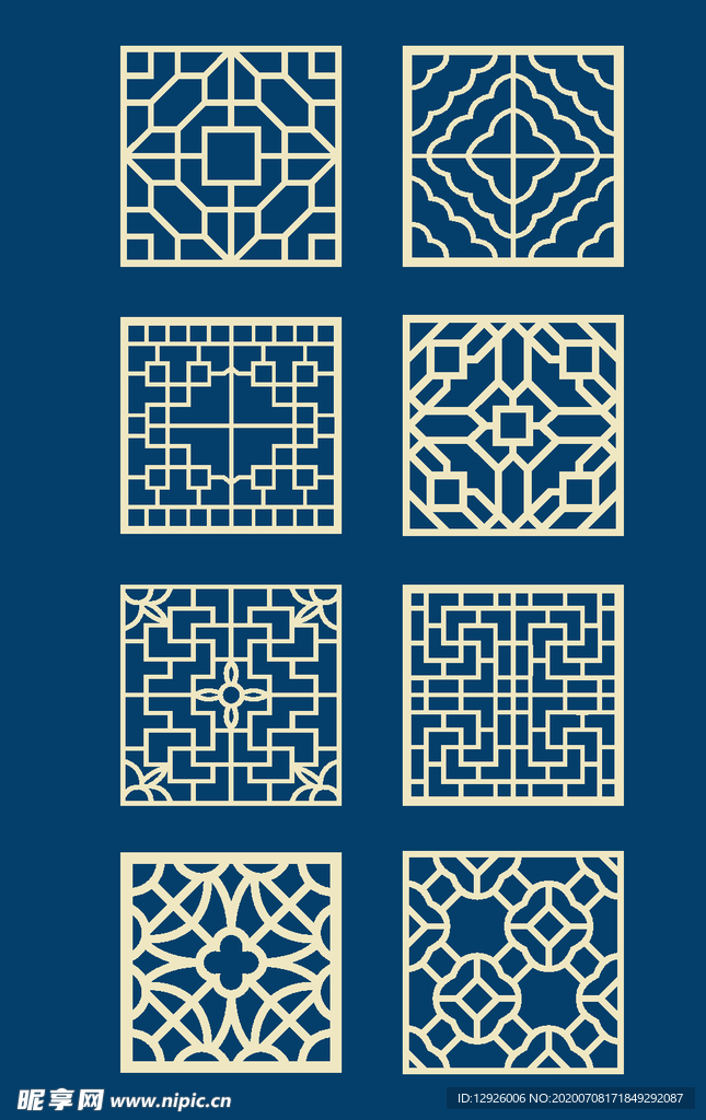 中国风花纹