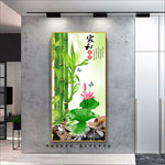 竹报平安玄关画