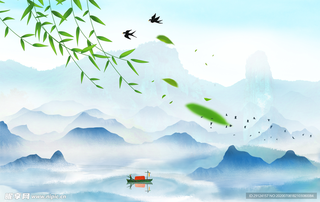 中式背景