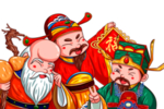 财神招财寿星人物卡通素材