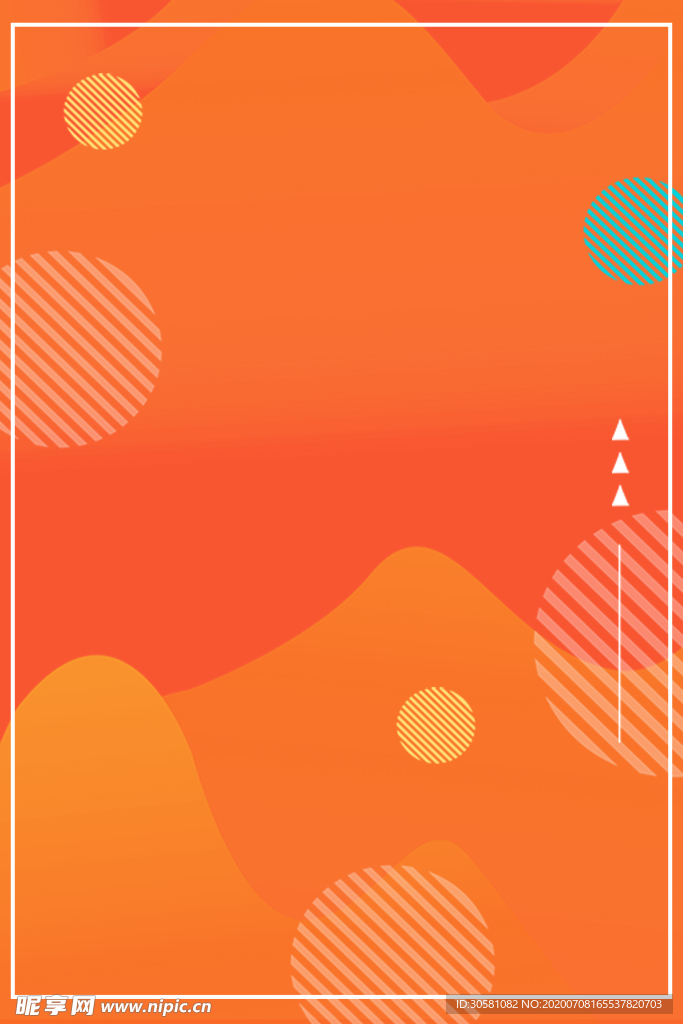 橙圆点背景图