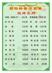菜单 菜谱 面馆 中式 面条