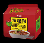 今麦郎辣煌尚酸辣牛肉面五连包