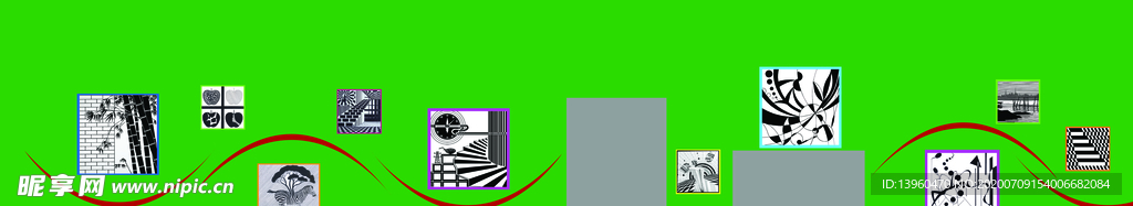 平面构成墙画
