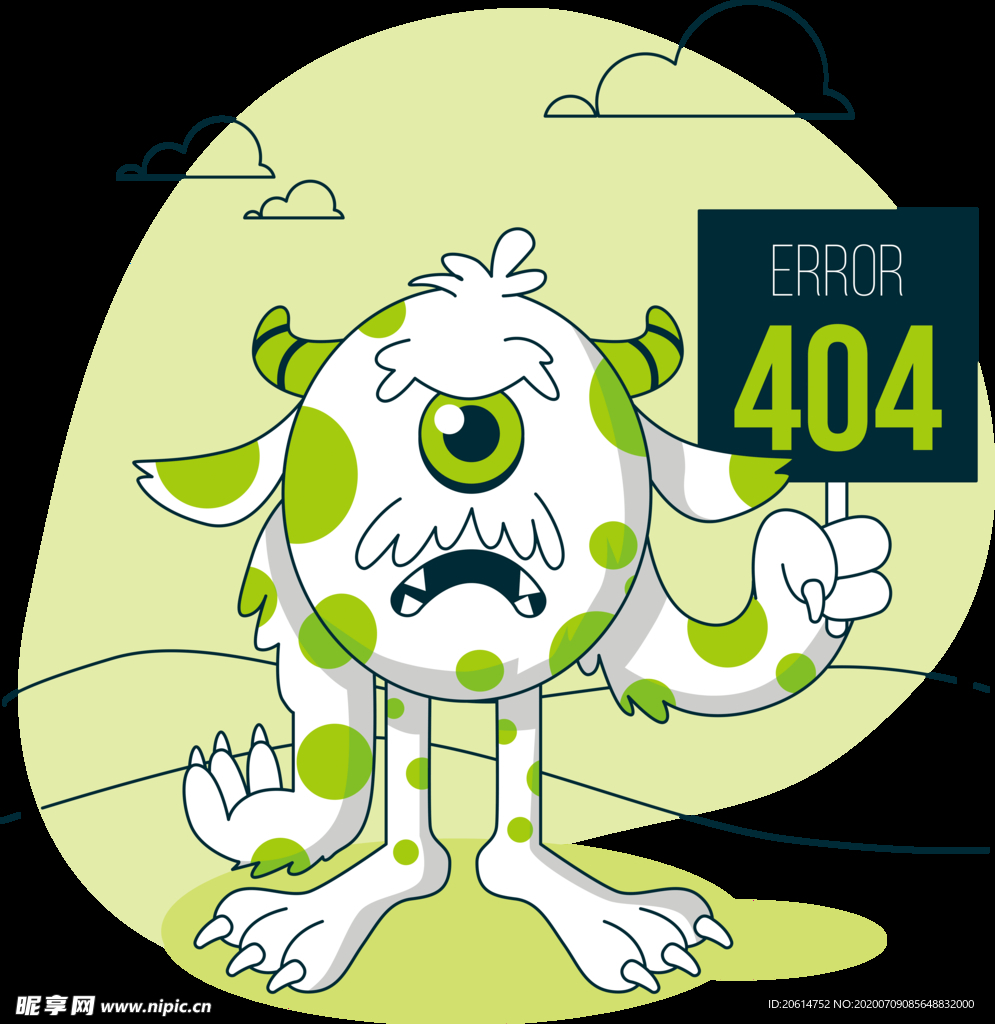 网络中断崩溃404创意海报