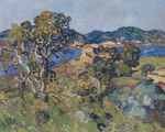 乡村田园场景风景油画