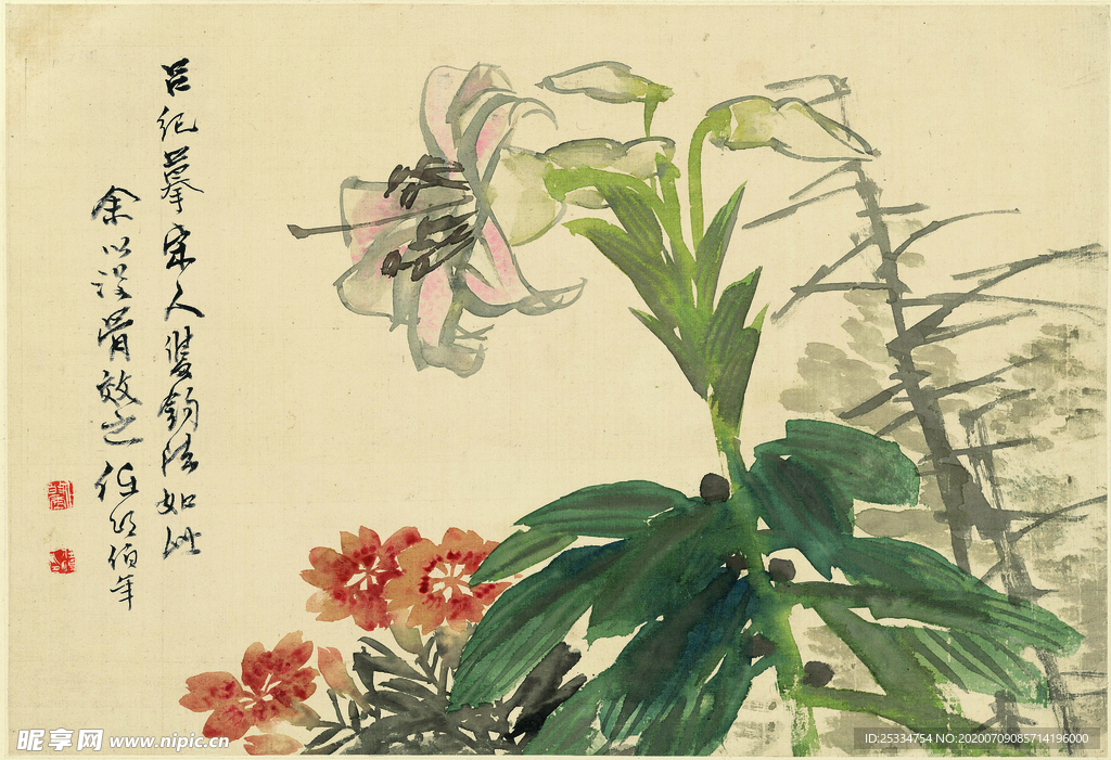 花卉十二开