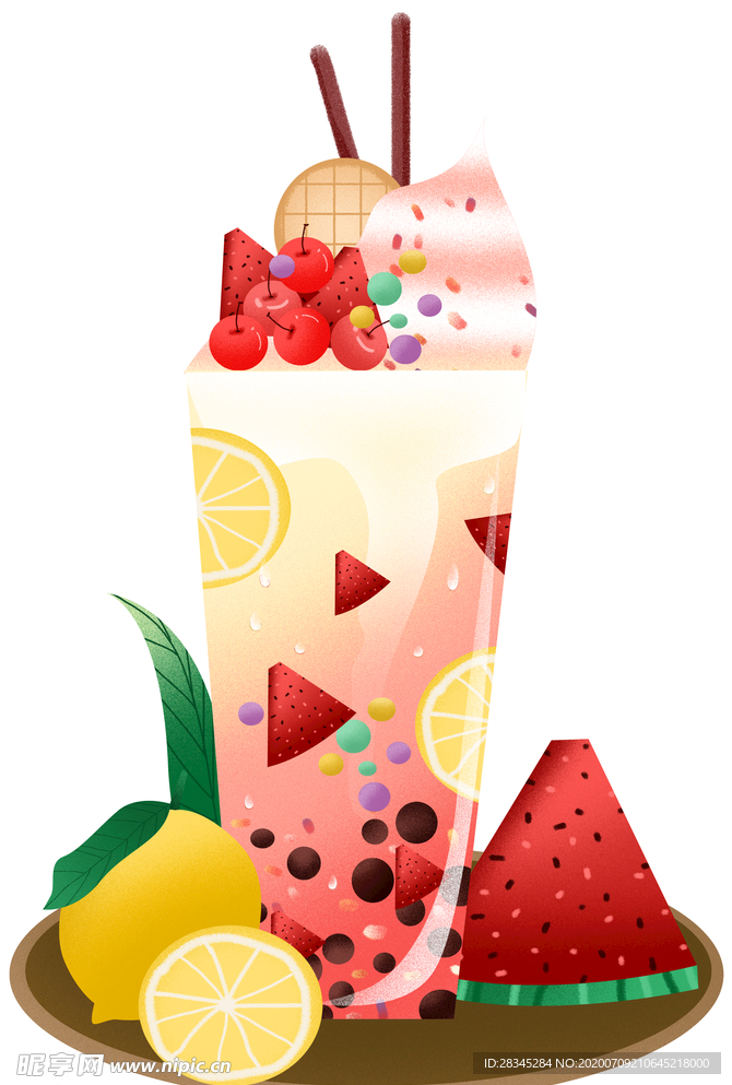 饮料插画