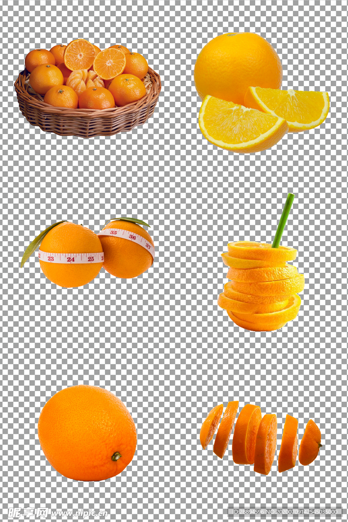 橙色香甜橙子