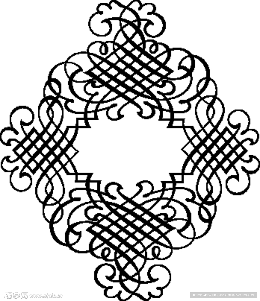 欧式花纹