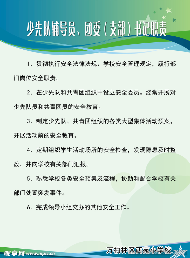 校园公司职责制度牌
