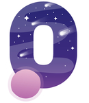 蓝紫色天空数字0