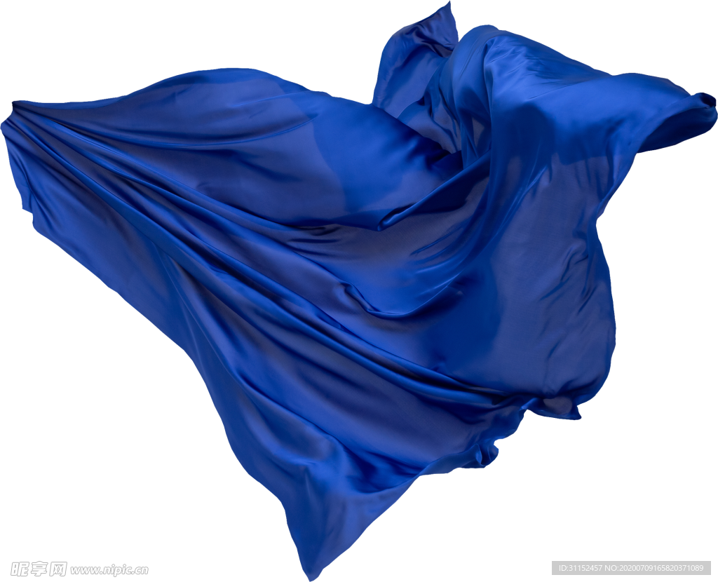 蓝色丝绸