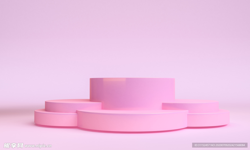 粉色3D背景