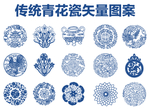 青花瓷图案 传统纹样