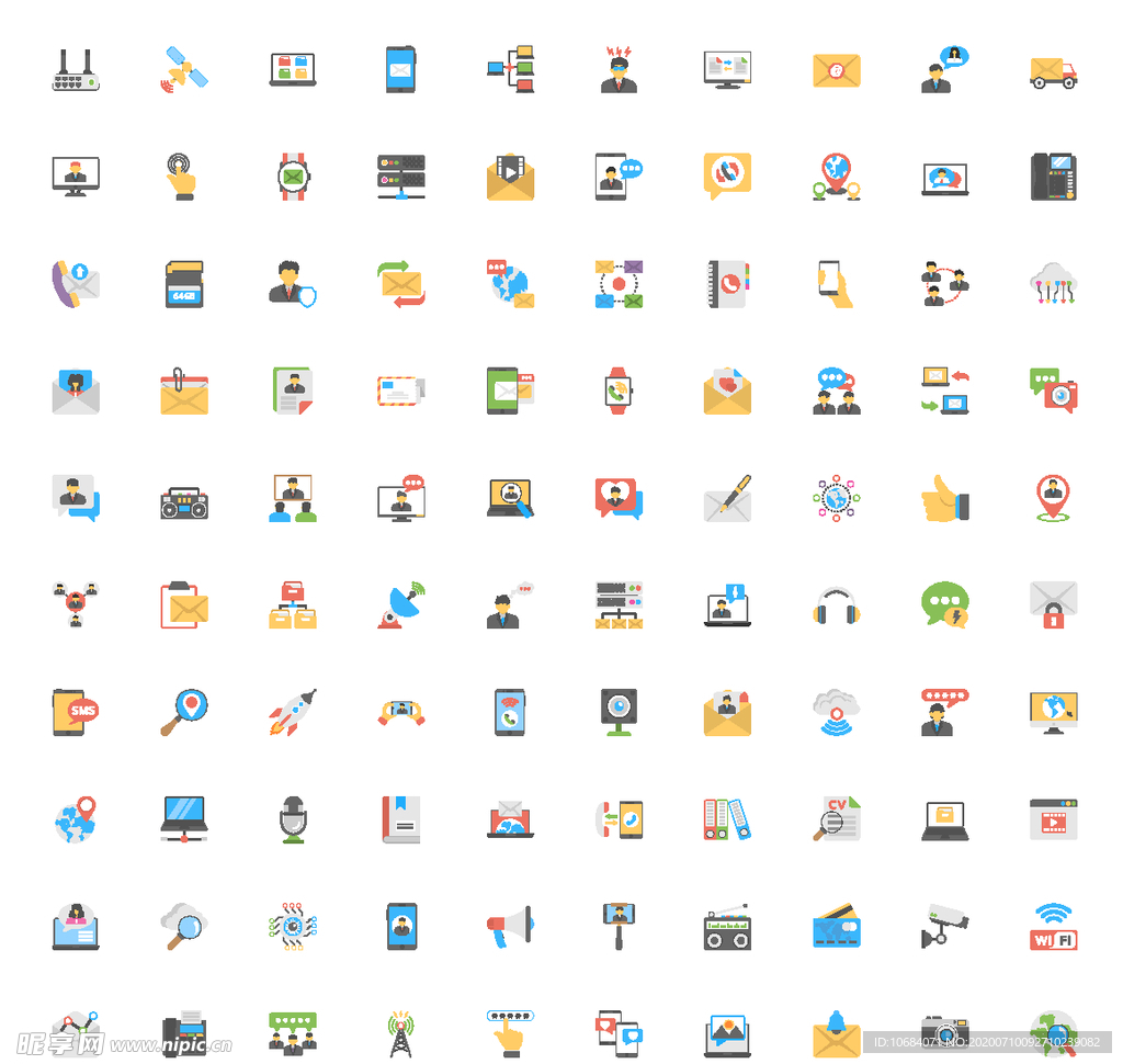 创意矢量精细化彩色图标元素