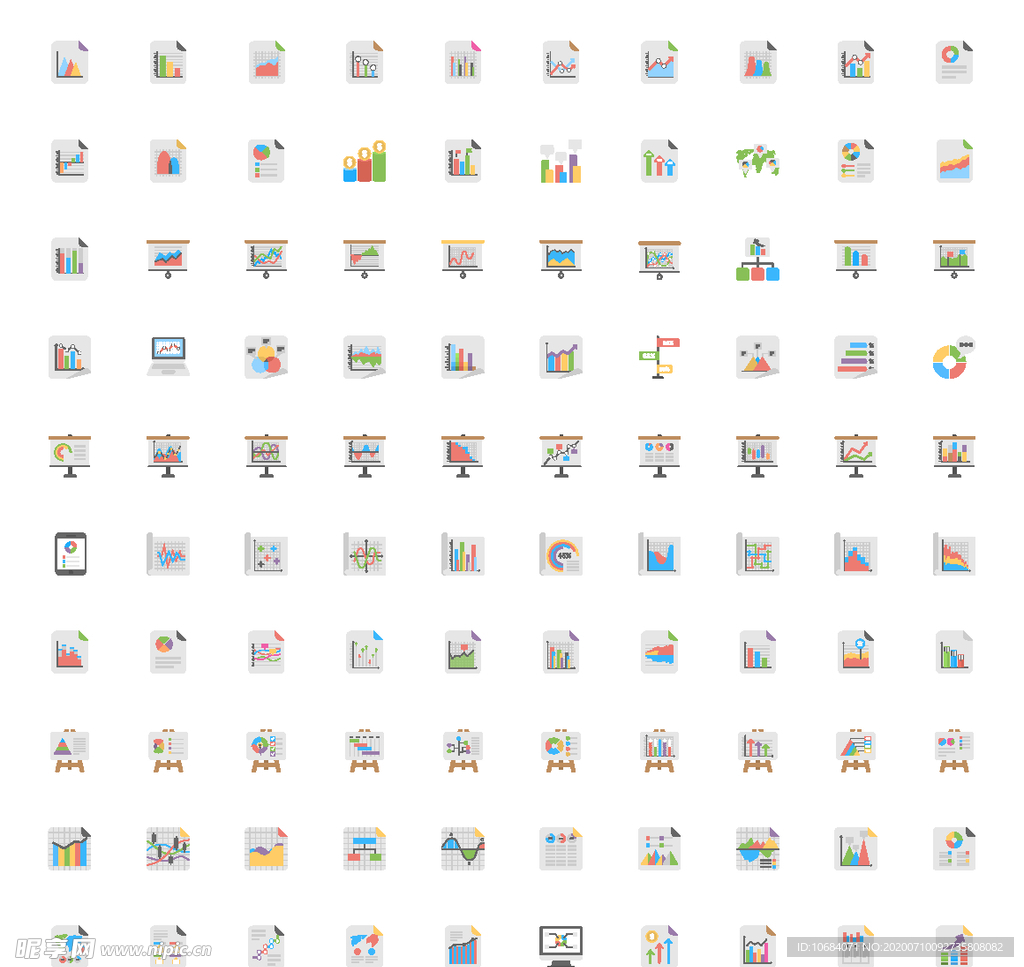 矢量商务办公教育精细图标