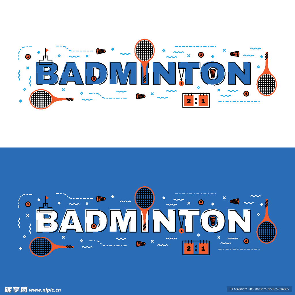 科技感矢量英文元素背景