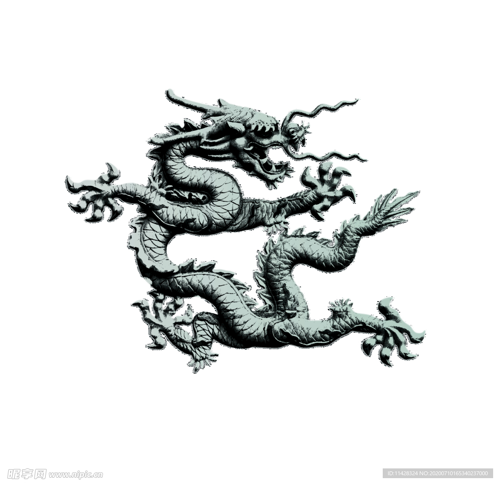 浮雕龙 特效