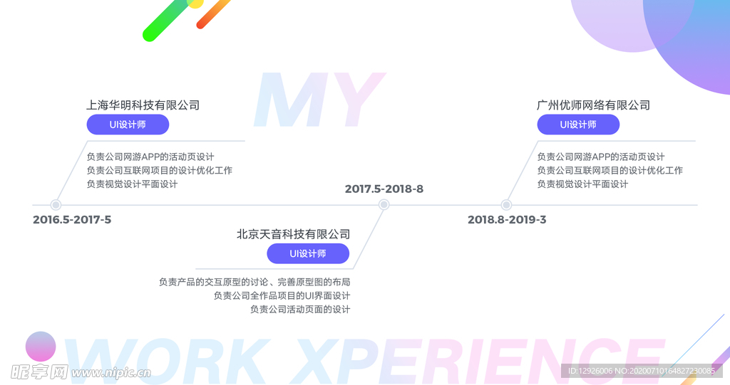 作品集 UI 模板 素材 背景