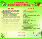 幼儿园食品安全制度及公示栏