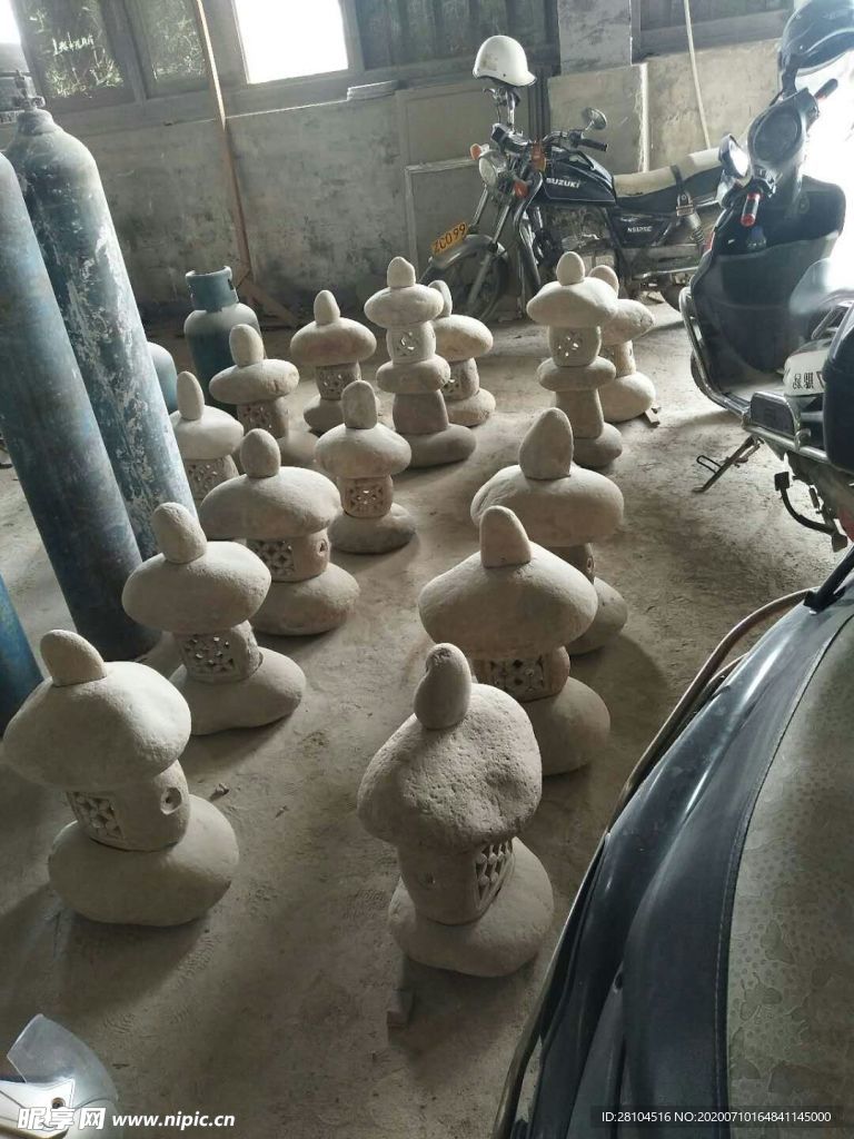 石灯笼生产车间