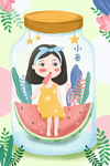 西瓜 吃冰棒